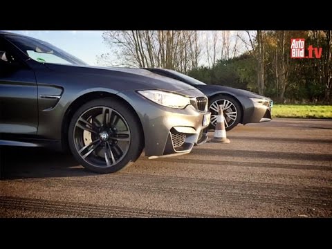 Comparativo BMW M4 Coupe versus BMW i8